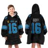 Goff 16 Detroit Lions Football Unisex Blanket Hoodie 3