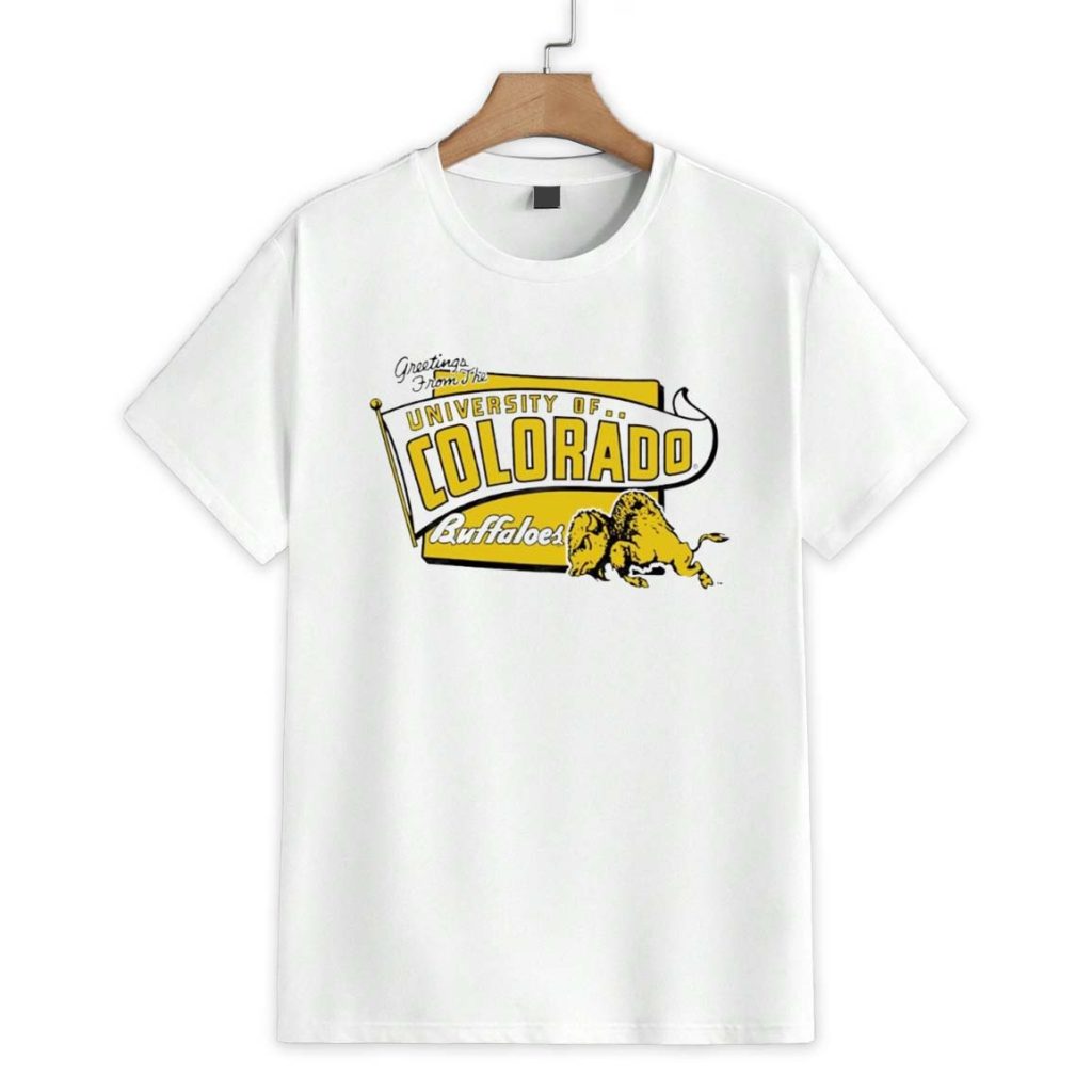 Greetings From The Colorado Buffaloes Mascot Postcard Shirt 1