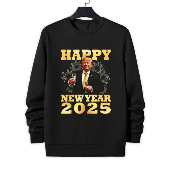 Happy New Year 2025 Funny Trump Shirt 4