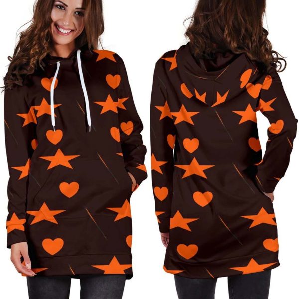 Heart And Star Hoodie Dress 2