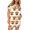 Highland Cow With Sunflowers Pajama Set 1