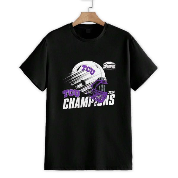 Horned Frogs 2024 New Mexico Bowl Champions Helmet Shirt 1