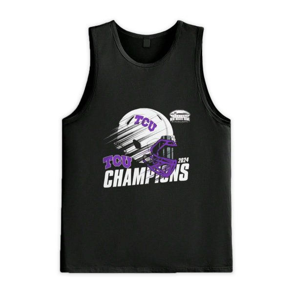 Horned Frogs 2024 New Mexico Bowl Champions Helmet Shirt 3