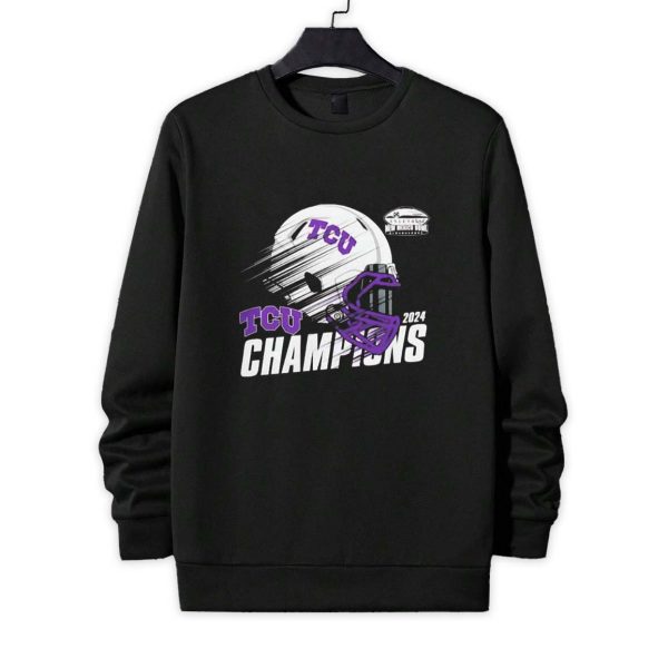 Horned Frogs 2024 New Mexico Bowl Champions Helmet Shirt 4