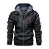 Houston Texans Hooded Leather Jacket 1