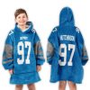 Hutchinson Detroit Lions Football Unisex Blanket Hoodie 3