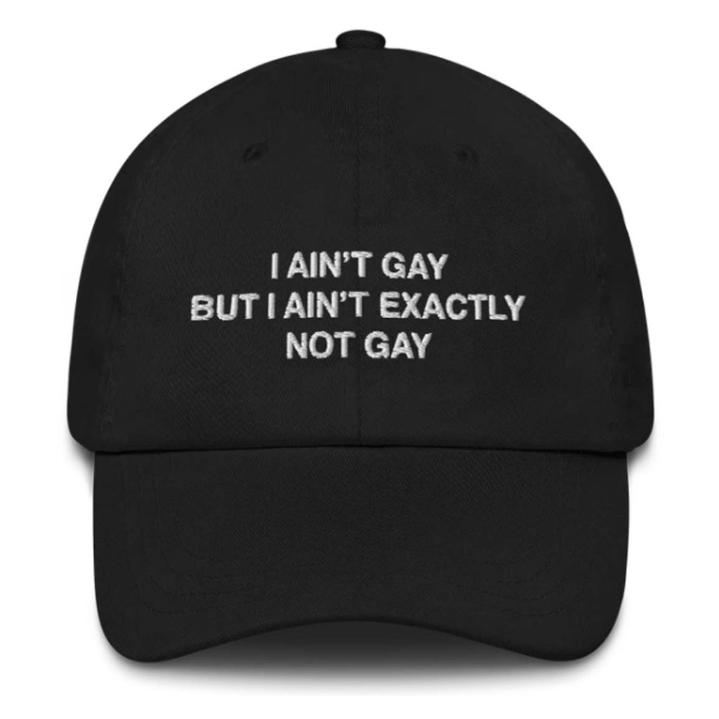 I Ain't Gay But I Ain't Exactly Not Gay Hat