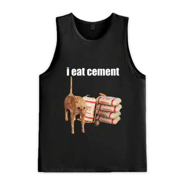 I Eat Cement Cat Shirt 3