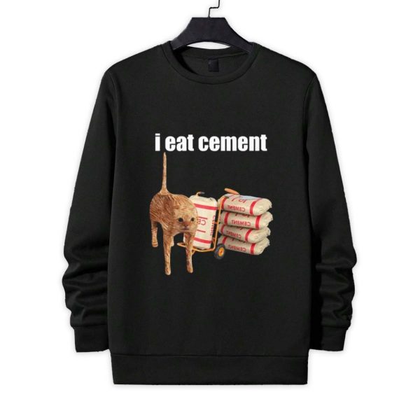 I Eat Cement Cat Shirt 4