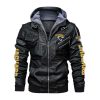 Jacksonville Jaguars Hooded Leather Jacket 1