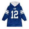 Jake Retzlaff 12 BYU Cougars Football Unisex Blanket Hoodie 1