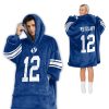 Jake Retzlaff 12 BYU Cougars Football Unisex Blanket Hoodie 2