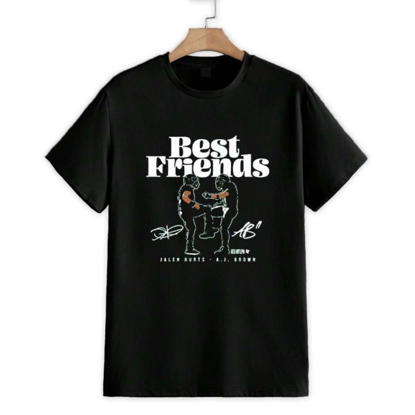 Jalen Hurts And AJ Brown Best Friends Philadelphia Eagles Shirt 1