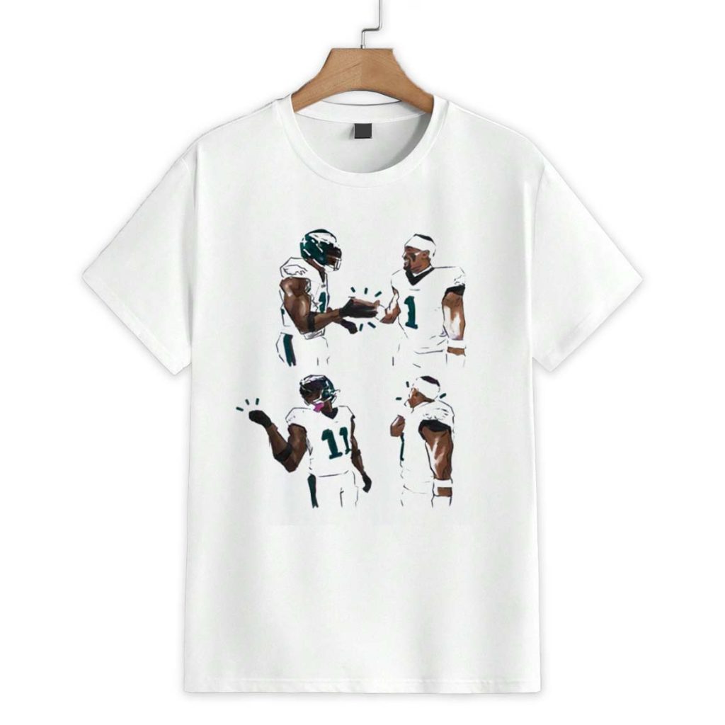 Jalen Hurts And Aj Brown Hit The Fresh Prince Celly Shirt 1