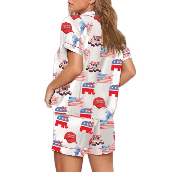 Jesus Save America Pajama Set 2