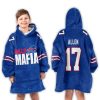 Josh Allen Buffalo Bills Mafia Football Unisex Blanket Hoodie 3