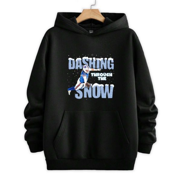 Josh Allen Dashing Through The Snow Shirt 3