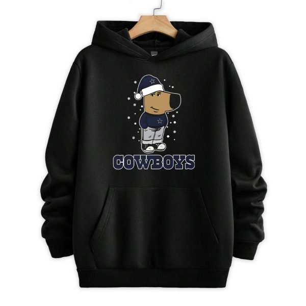 Just A Chill Guy Chill With Dallas Cowboys Christmas Shirt 3