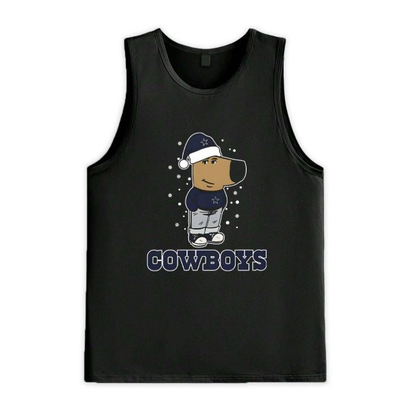 Just A Chill Guy Chill With Dallas Cowboys Christmas Shirt 4