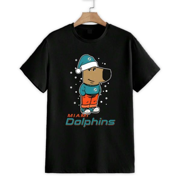 Just A Chill Guy Chill With Miami Dolphins Christmas Shirt 1