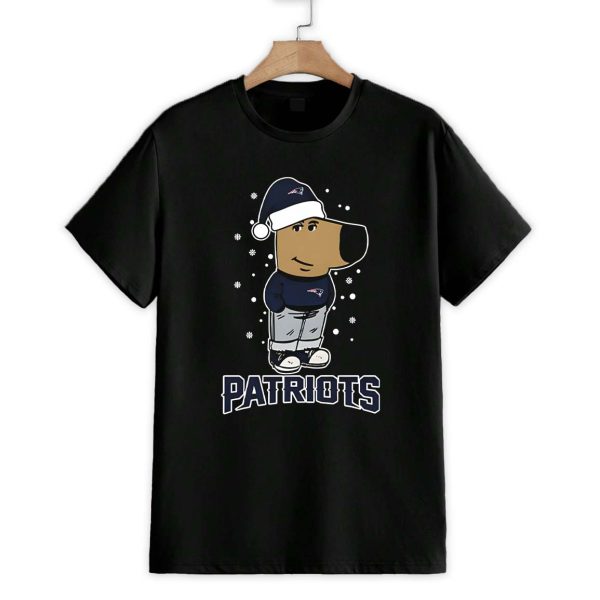 Just A Chill Guy Chill With New England Patriots Christmas Shirt 1