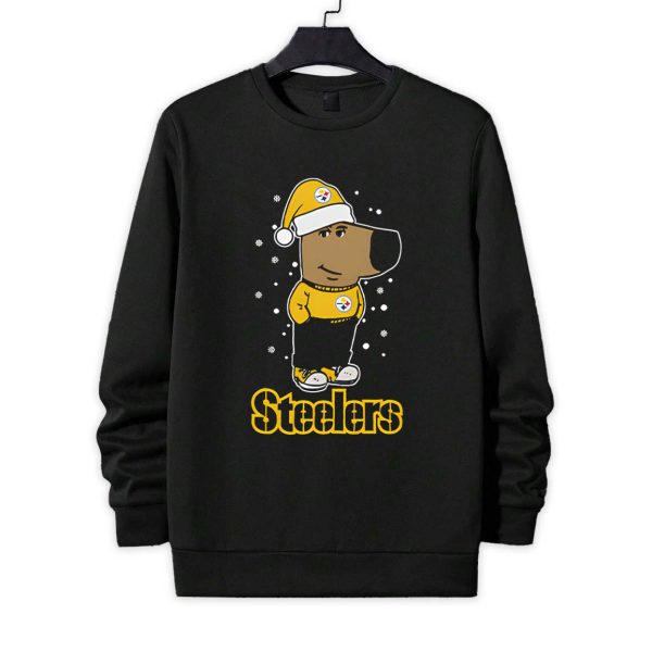 Just A Chill Guy Chill With Pittsburgh Steelers Christmas Shirt 2