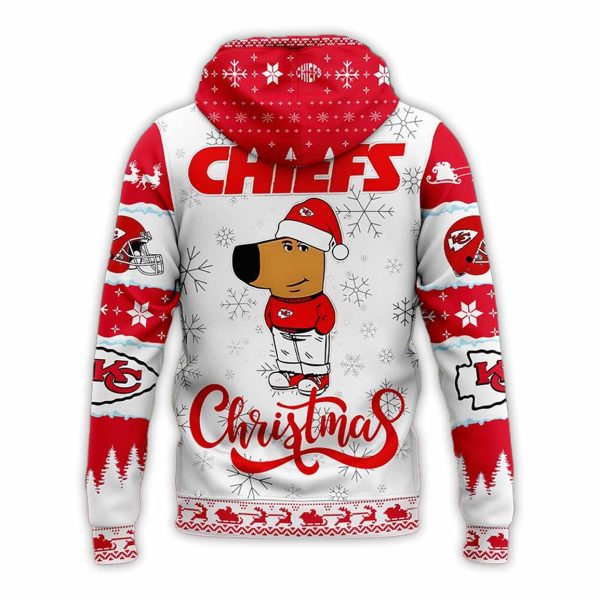 Kansas City Chiefs Chill Guy Merry Christmas Hoodie 2