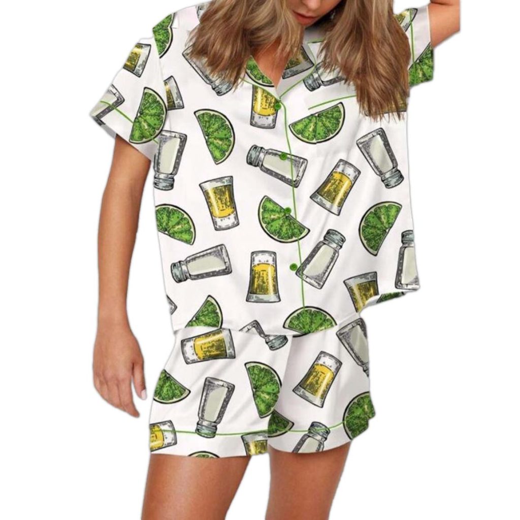 Lime Salt Tequila Pajama Set 3