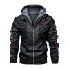 Los Angeles Angels Hooded Leather Jacket 1