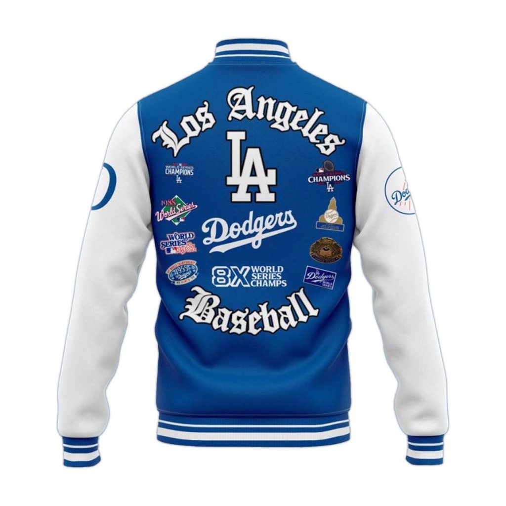 Los Angeles Dodgers 8-Time World Series Champions Blue Jacket