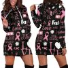 Love The Cure Ribbon Womens Hoodie Dress 1