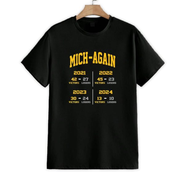 Mich again Michigan Win Again Shirt 1