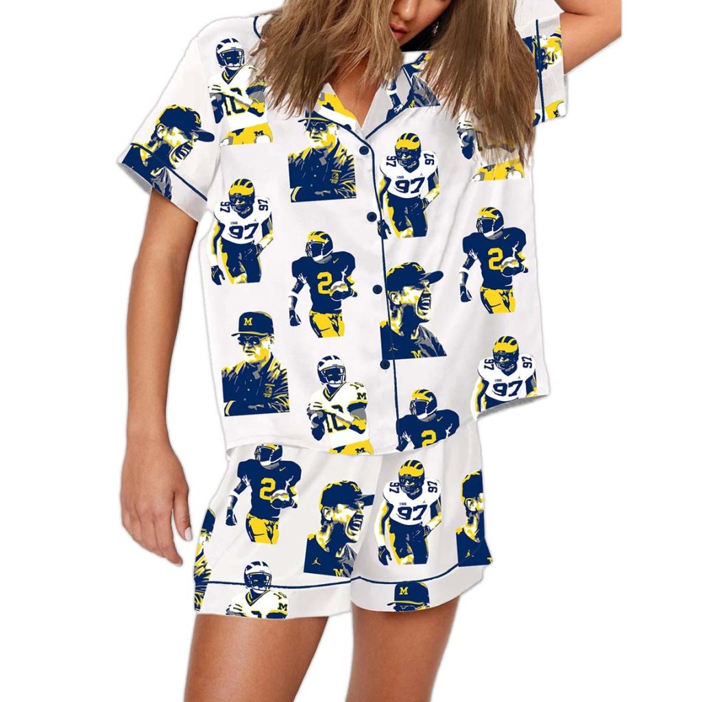 Michigan Wolverines Football Pajama Set 1