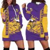 Minnesota Vikings Stripe Splash Womens Hoodie Dress