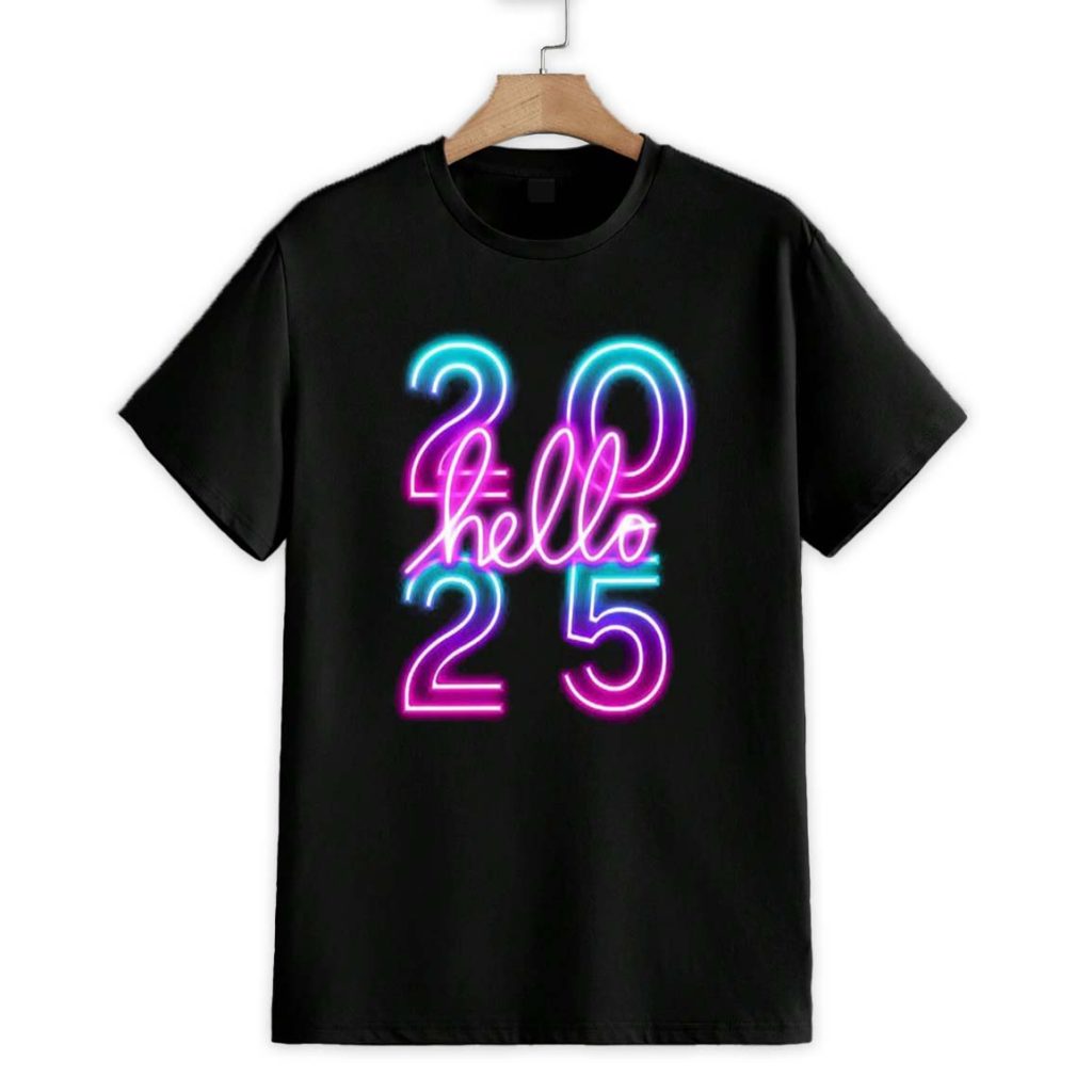 Neon Hello 2025 Shirt