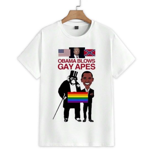 Obama Blows GAY APES Trump Shirt 1