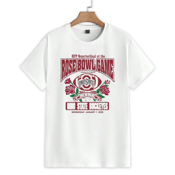 Ohio State Buckeyes College Football Playoff 2025 Quarterfinal Rose Bowl Shirt 1