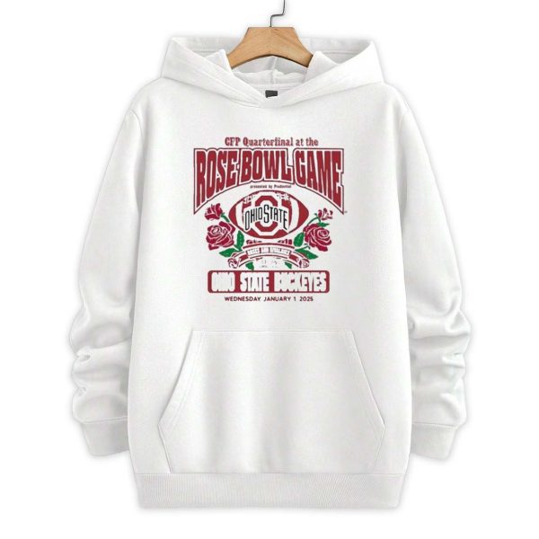 Ohio State Buckeyes College Football Playoff 2025 Quarterfinal Rose Bowl Shirt 2