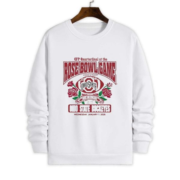 Ohio State Buckeyes College Football Playoff 2025 Quarterfinal Rose Bowl Shirt 4