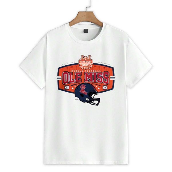 Ole Miss Football 2025 Taxslayer Gator Bowl Shirt 1