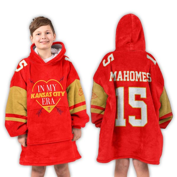 PM 15 Kansas City Football Unisex Blanket Hoodie 3