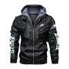 Philadelphia Eagles Hooded Leather Jacket 1