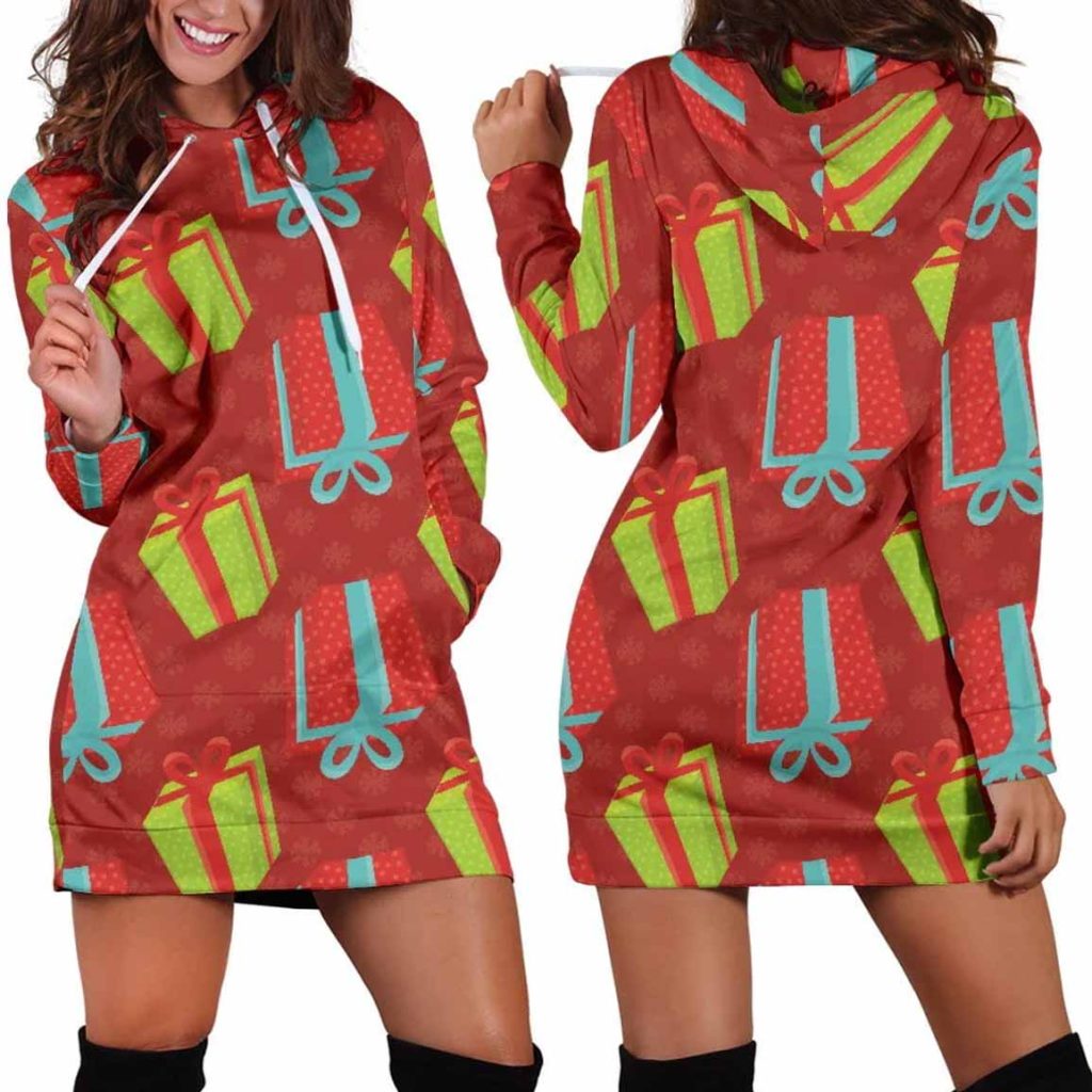 Presents Women's Hoodie Dress