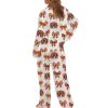 Retro Turkey Thanksgiving Bow Pajama Set 2