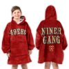 San Francisco Fan Football Unisex Blanket Hoodie 3