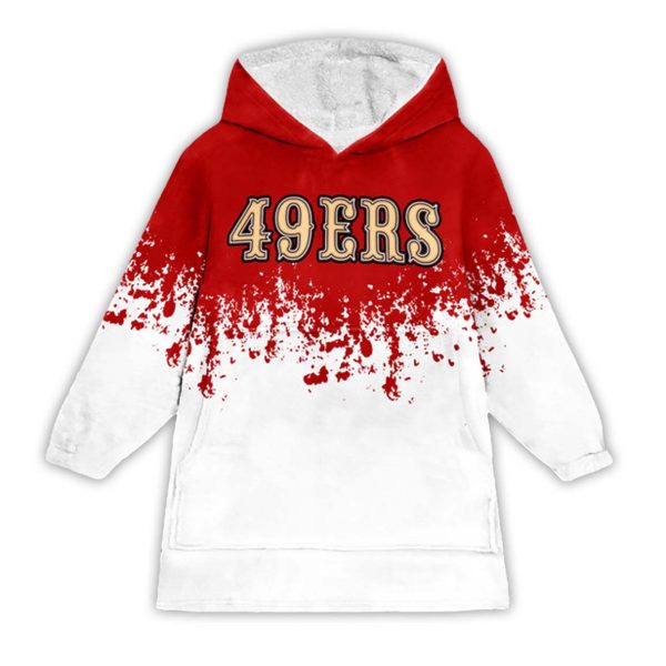 San Francisco Football Unisex Blanket Hoodie 1