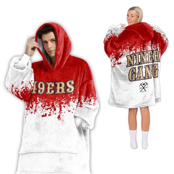 San Francisco Football Unisex Blanket Hoodie 2