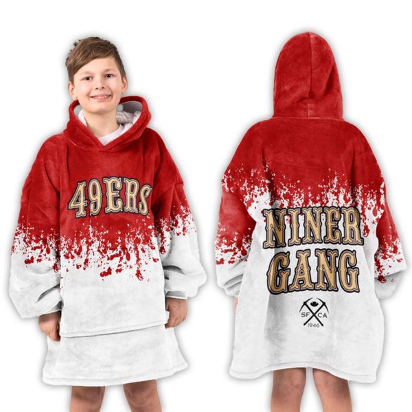 San Francisco Football Unisex Blanket Hoodie 3