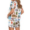 Santorini Greece Travel Pajama Set 2