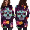 Skulls and Flowers Hoodie Dress 2